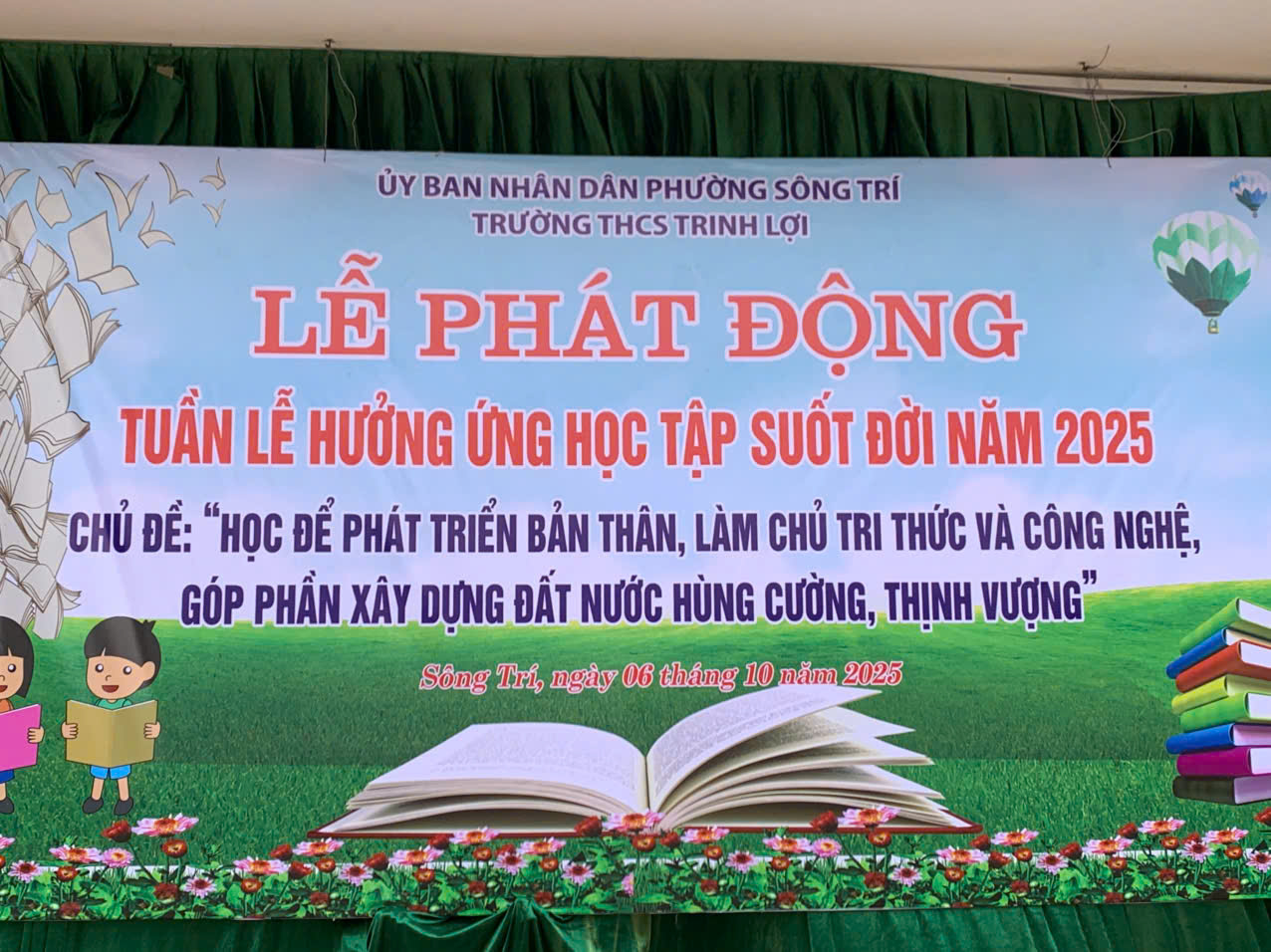 TRƯỜNG THCS TRINH LỢI TỔ CHỨC TUẦN LỄ HƯỞNG ỨNG HỌC TẬP SUỐT ĐỜI NĂM 2025